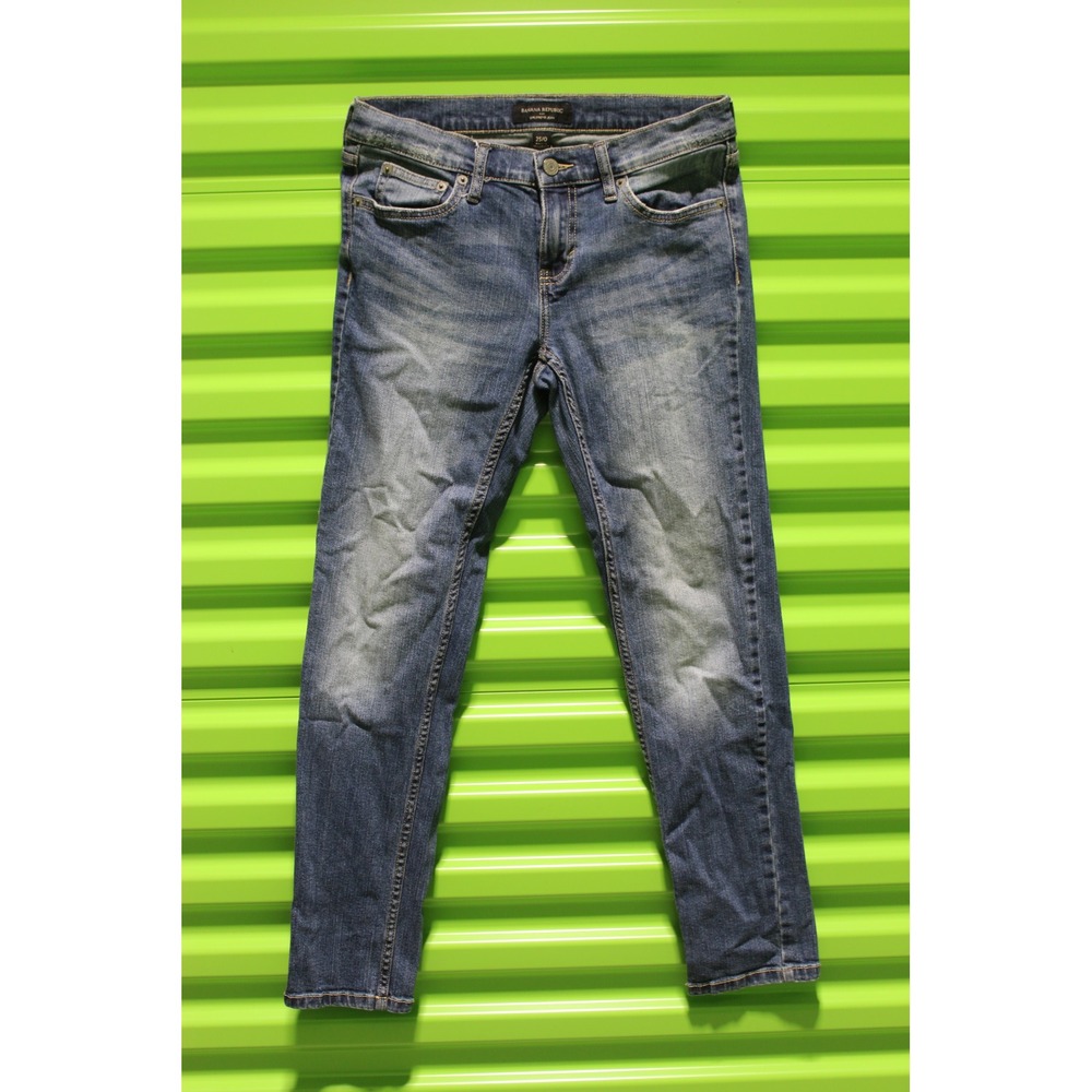Banana Republic Girlfriend Jeans Medium Wash Denim Blue Size 25/0
